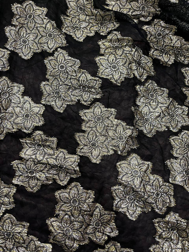 Cut Piece SALE- Premium Designer HAKUBA CHIKANKARI FABRICS IN SALE - Cut SIZE (0.90) METER