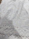 Cut Piece SALE- Premium Designer HAKUBA CHIKANKARI FABRICS IN SALE - Cut SIZE (0.50) METER