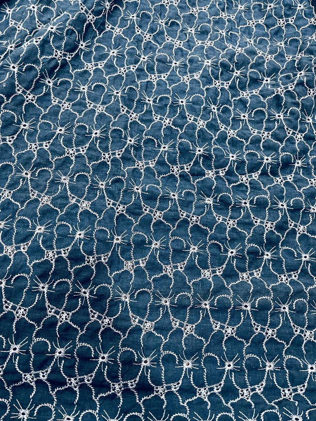 Cut Piece SALE- Premium Designer HAKUBA CHIKANKARI FABRICS IN SALE - Cut SIZE (2) METER