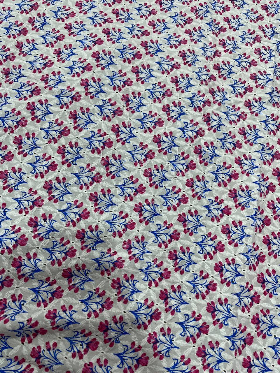 Cut Piece SALE- Premium Designer HAKUBA CHIKANKARI FABRICS IN SALE - Cut SIZE (1.70) METER
