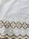 Cut Piece SALE- Premium Designer HAKUBA CHIKANKARI FABRICS IN SALE - Cut SIZE (2.50) METER