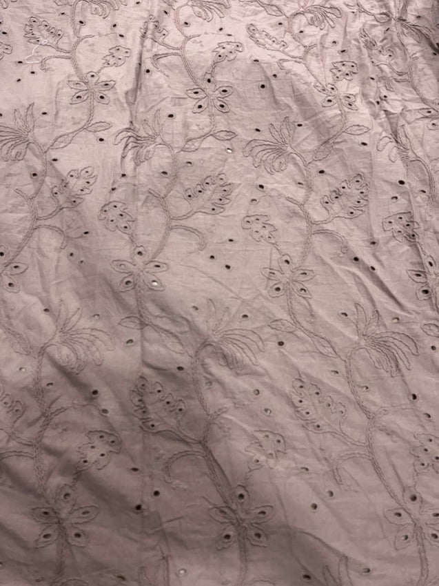 Cut Piece SALE- Premium Designer HAKUBA CHIKANKARI FABRICS IN SALE - Cut SIZE (1.25) METER