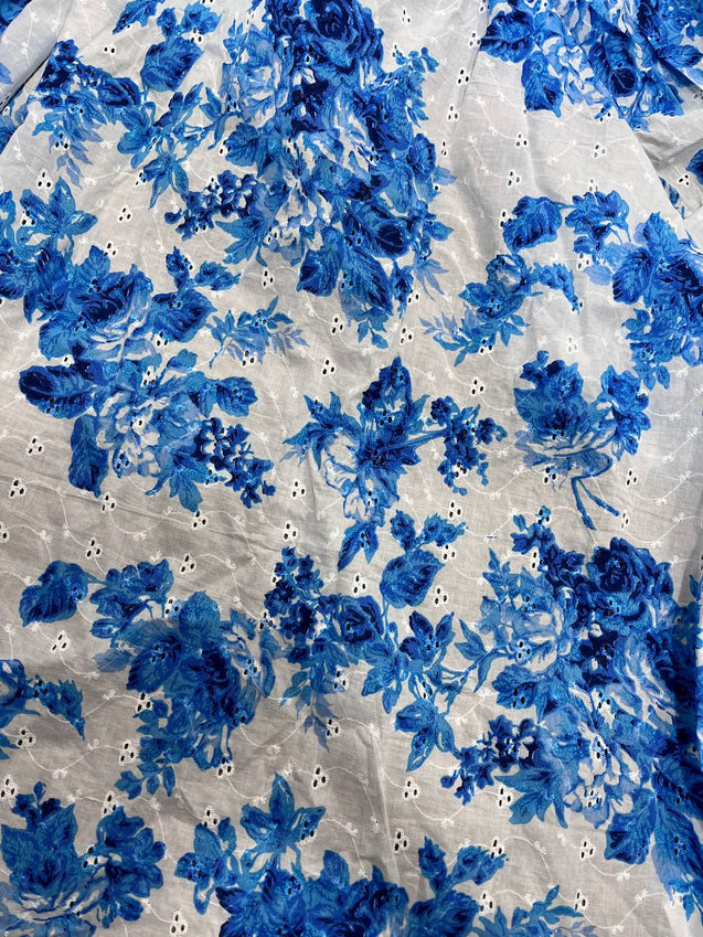 Cut Piece SALE- Premium Designer HAKUBA CHIKANKARI FABRICS IN SALE - Cut SIZE (2) METER