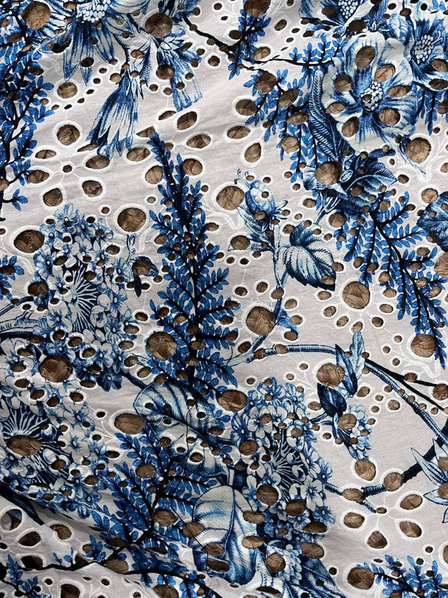 Cut Piece SALE- Premium Designer HAKUBA CHIKANKARI FABRICS IN SALE - Cut SIZE (1.50) METER