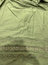 Cut Piece SALE- Premium Designer HAKUBA CHIKANKARI FABRICS IN SALE - Cut SIZE (2.20) METER