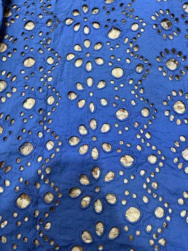 Cut Piece SALE- Premium Designer HAKUBA CHIKANKARI FABRICS IN SALE - Cut SIZE (1.50) METER