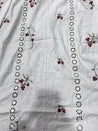 Cut Piece SALE- Premium Designer HAKUBA CHIKANKARI FABRICS IN SALE - Cut SIZE (1) METER