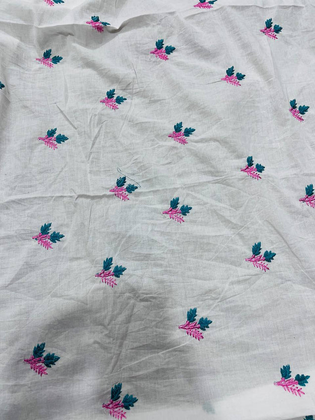 Cut Piece SALE- Premium Designer HAKUBA CHIKANKARI FABRICS IN SALE - Cut SIZE (3.60) METER