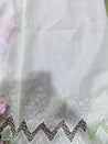 Cut Piece SALE- Premium Designer HAKUBA CHIKANKARI FABRICS IN SALE - Cut SIZE (1.90) METER