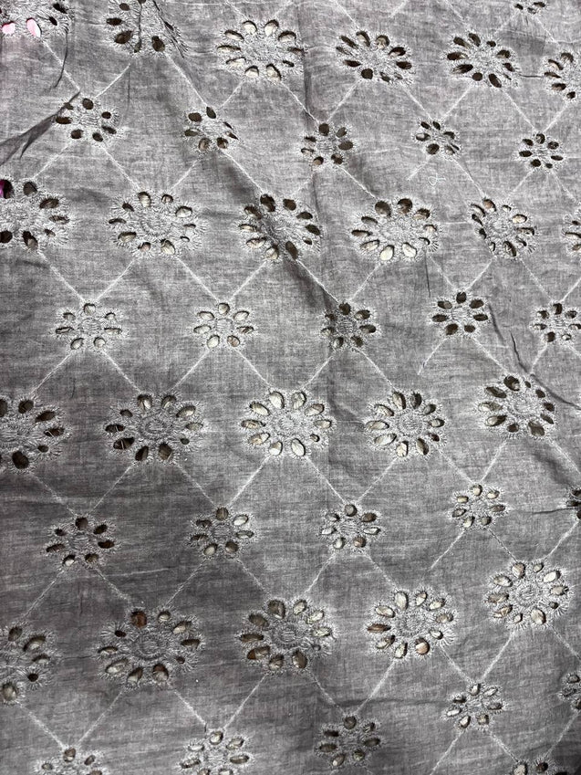 Cut Piece SALE- Premium Designer HAKUBA CHIKANKARI FABRICS IN SALE - Cut SIZE (2.50) METER