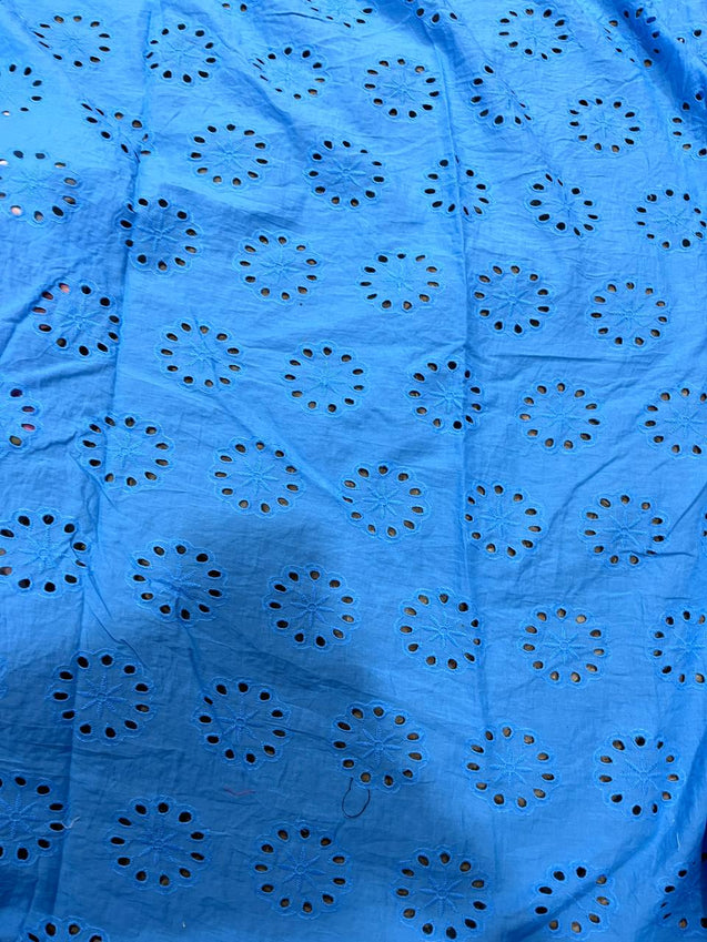 Cut Piece SALE- Premium Designer HAKUBA CHIKANKARI FABRICS IN SALE - Cut SIZE (3) METER