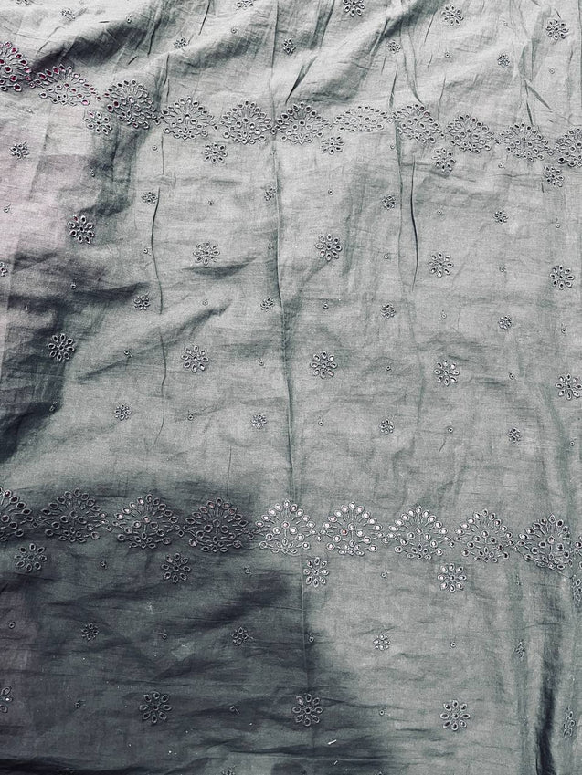 Cut Piece SALE- Premium Designer HAKUBA CHIKANKARI FABRICS IN SALE - Cut SIZE (2.50) METER