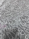 Cut Piece SALE- Premium Designer HAKUBA CHIKANKARI FABRICS IN SALE - Cut SIZE (1.40) METER