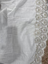 Cut Piece SALE- Premium Designer HAKUBA CHIKANKARI FABRICS IN SALE - Cut SIZE (1.50) METER