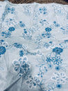 Cut Piece SALE- Premium Designer HAKUBA CHIKANKARI FABRICS IN SALE - Cut SIZE (1) METER