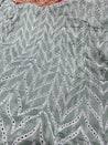 Cut Piece SALE- Premium Designer HAKUBA CHIKANKARI FABRICS IN SALE - Cut SIZE (2) METER