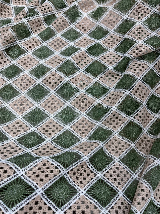 Cut Piece SALE- Premium Designer HAKUBA CHIKANKARI FABRICS IN SALE - Cut SIZE (2) METER