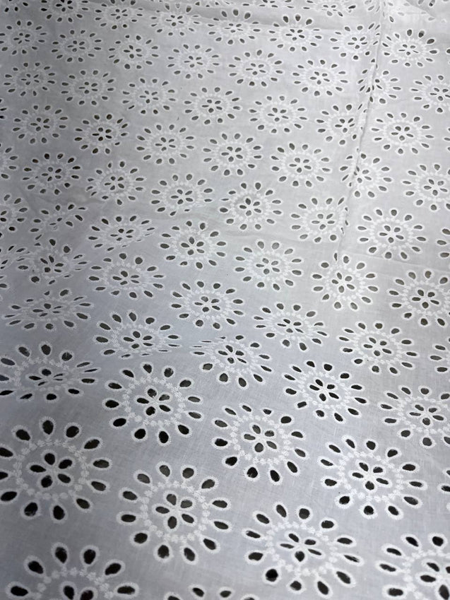 Cut Piece SALE- Premium Designer HAKUBA CHIKANKARI FABRICS IN SALE - Cut SIZE (1.15) METER