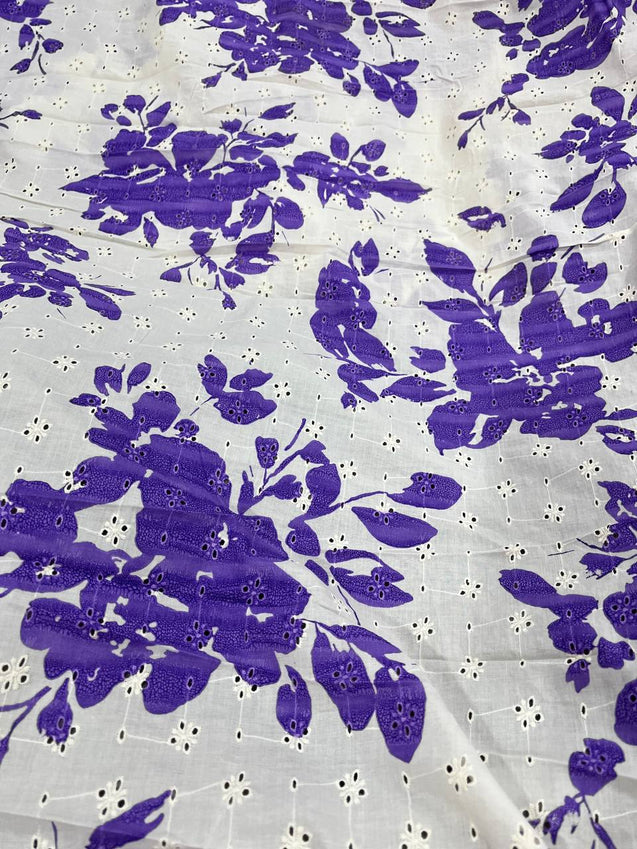Cut Piece SALE- Premium Designer HAKUBA CHIKANKARI FABRICS IN SALE - Cut SIZE (3) METER