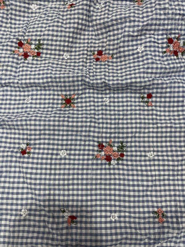 Cut Piece SALE- Premium Designer HAKUBA CHIKANKARI FABRICS IN SALE - Cut SIZE (1.75) METER
