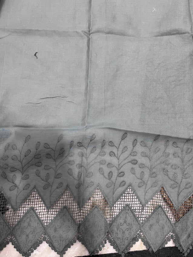 Cut Piece SALE- Premium Designer HAKUBA CHIKANKARI FABRICS IN SALE - Cut SIZE (2) METER
