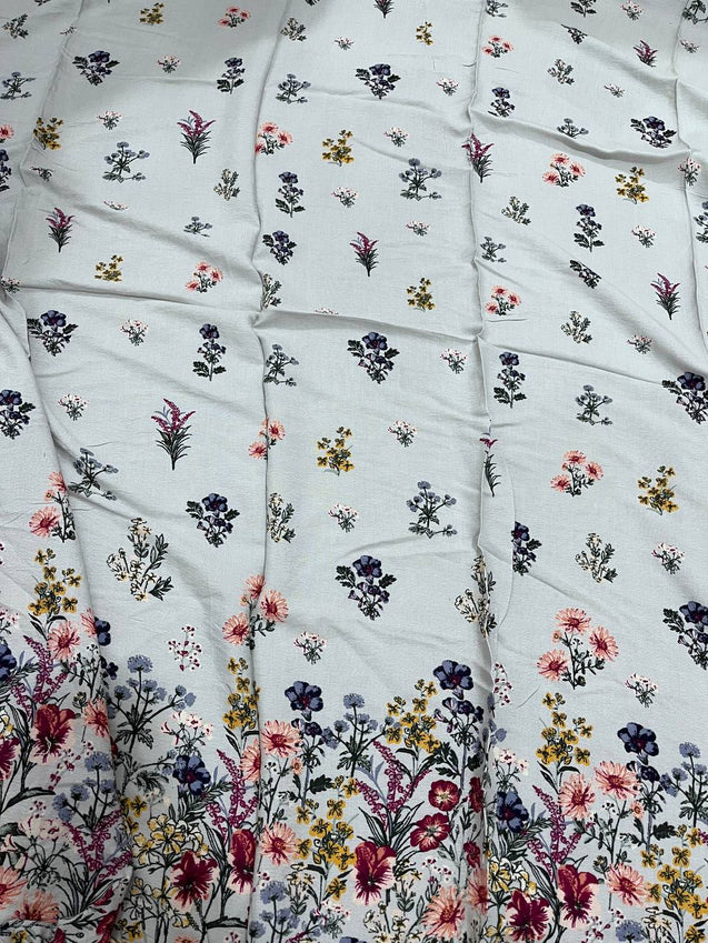 Cut Piece SALE- Premium Designer HAKUBA CHIKANKARI FABRICS IN SALE - Cut SIZE (2) METER