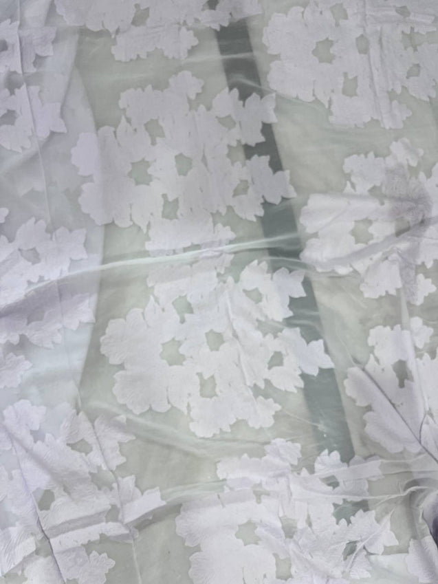 Cut Piece SALE- Premium Designer HAKUBA CHIKANKARI FABRICS IN SALE - Cut SIZE (4.75) METER