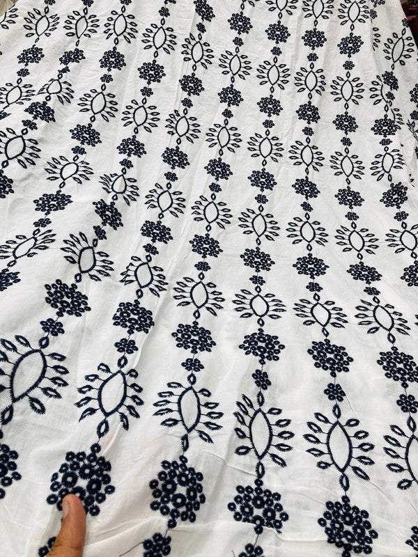 Most Premium Pure Fine Thread Embroidery Cotton FABRIC (Big WIDTH!!)