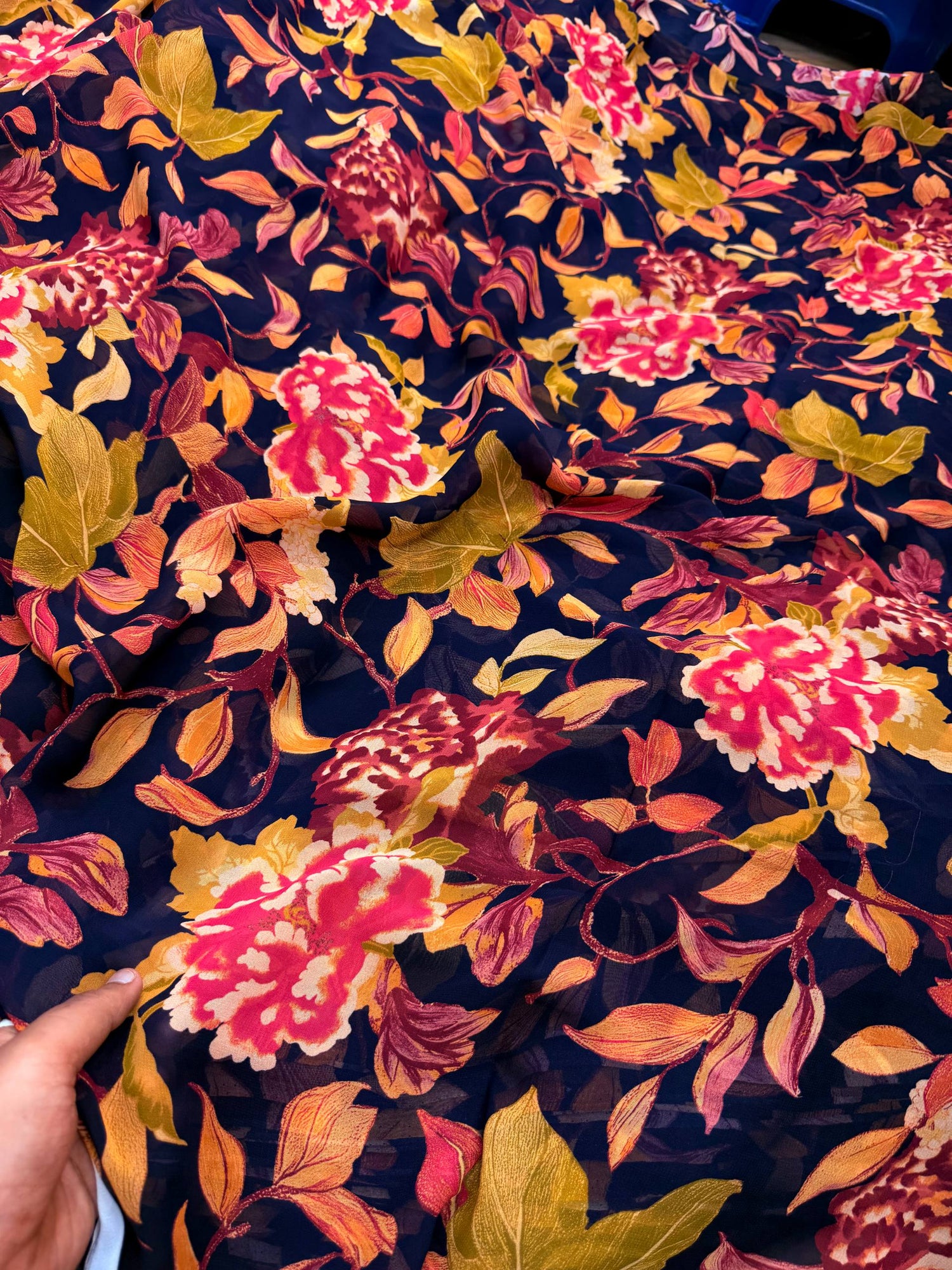 Most Premium Pure Viscose Georgette PRINTED Fabric (Big WIDTH!!)
