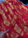 Most Premium Fine Zari Weaving On Pure Georgette FABRIC