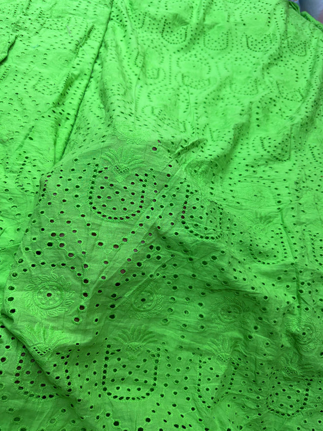 Most Premium Pure Hakuba Chikankari Cotton Fabric (Big WIDTH!!)