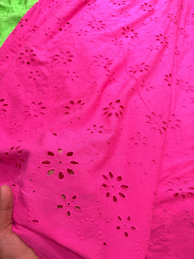 Most Premium Pure Hakuba Chikankari Cotton Fabric (Big WIDTH!!)