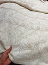 Premium Fine 3D Dori Work With Chikan On Pure  Cotton FABRIC (Dyeable Also)