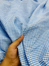 Most Premium Pure Sher Shakkar LINEN Cotton Checks PRINT (Big WIDTH!!)