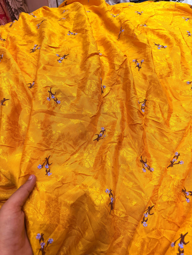 Most Premium Jaquard Cotton Resham Thread WORK (Big WIDTH!!)