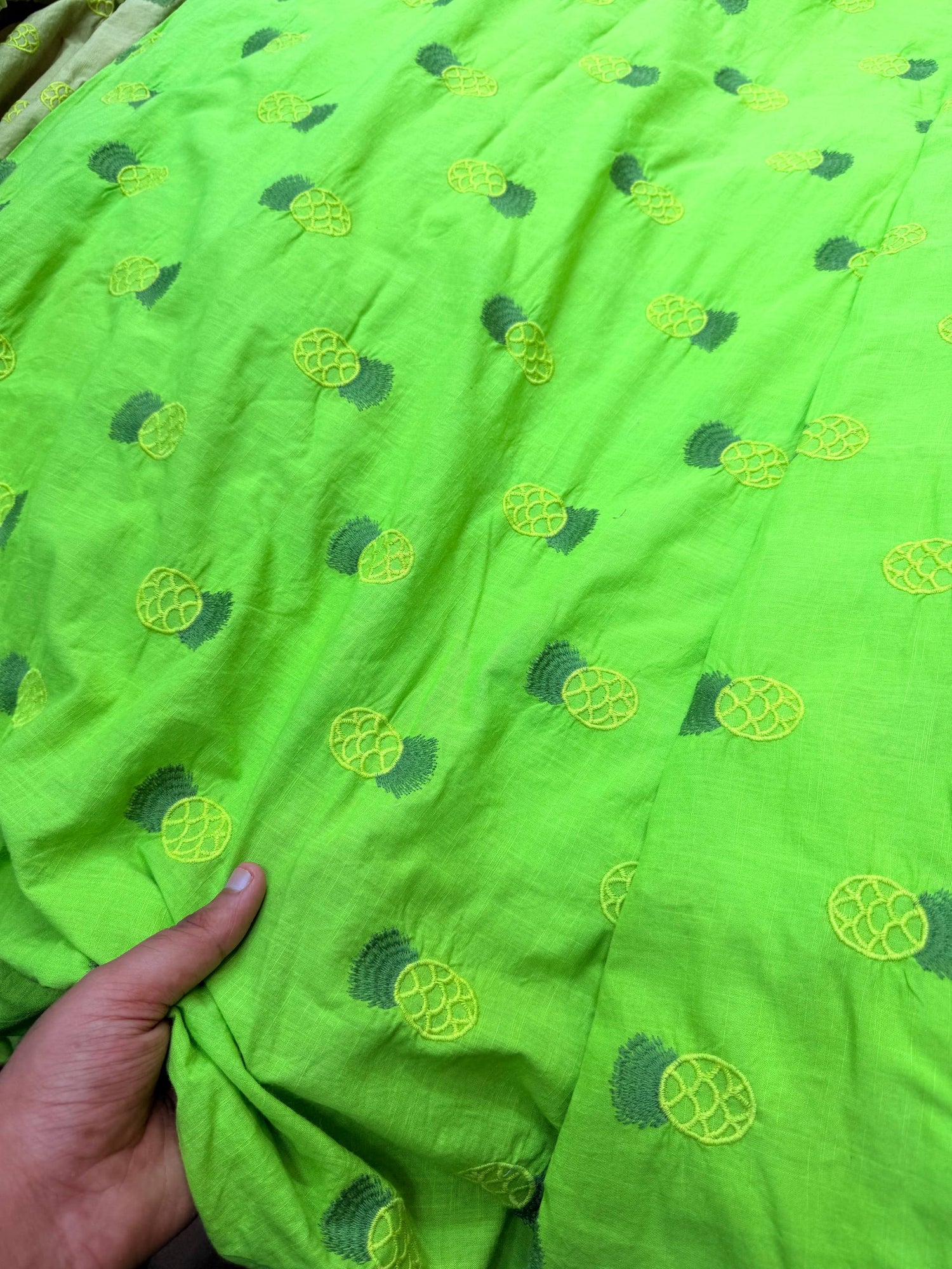 Most Premium Pure Chikankari Cotton Fabric (Big WIDTH!!)