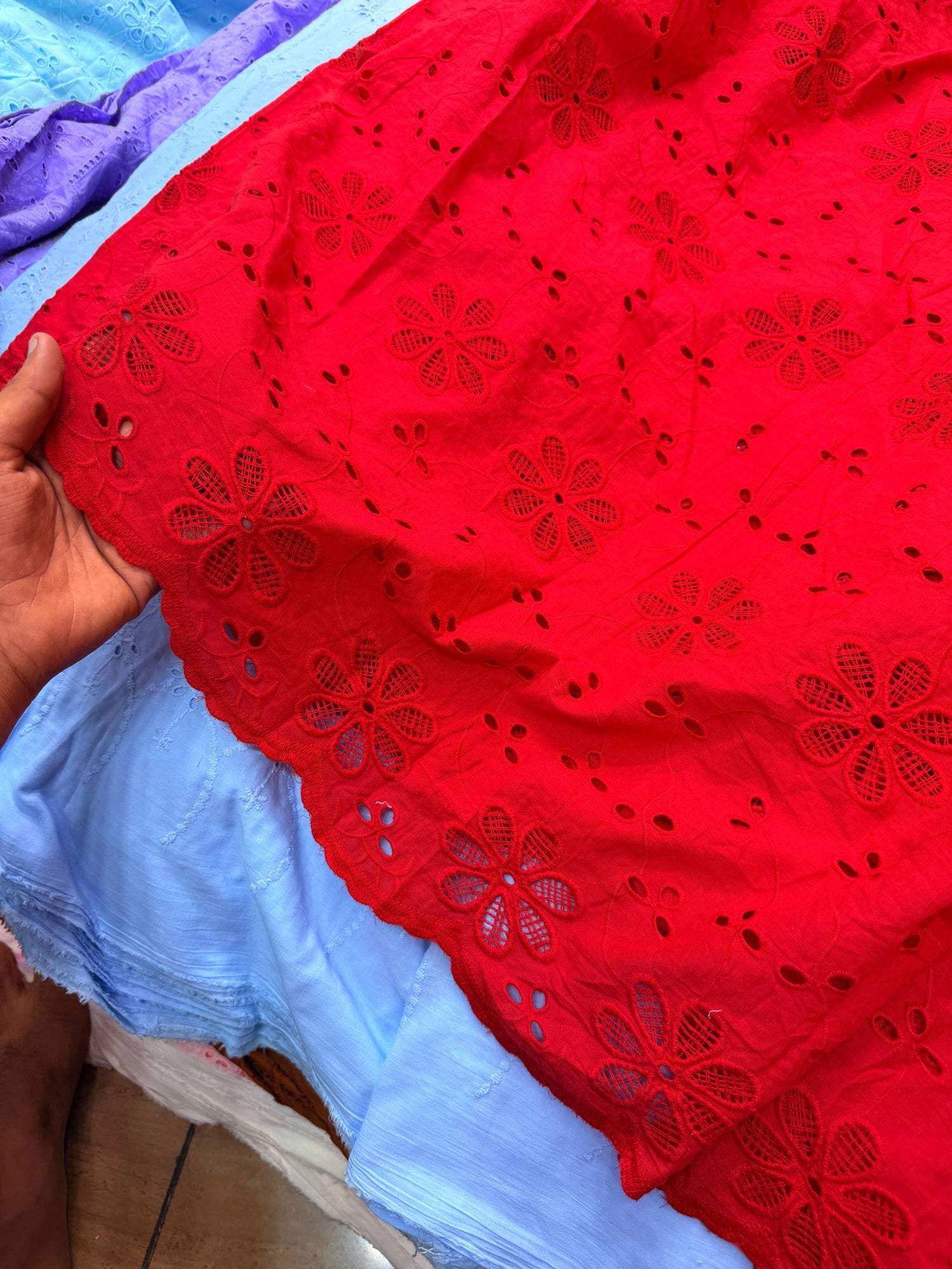 Most Premium Pure Hakuba Chikankari Cotton Fabric