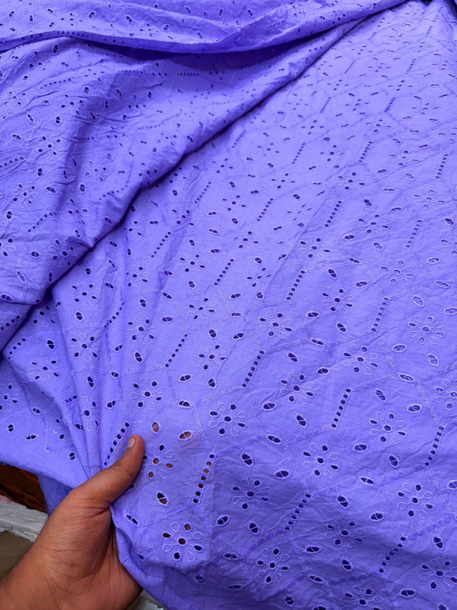 Most Premium Pure Hakuba Chikankari Cotton Fabric (Big WIDTH!!)