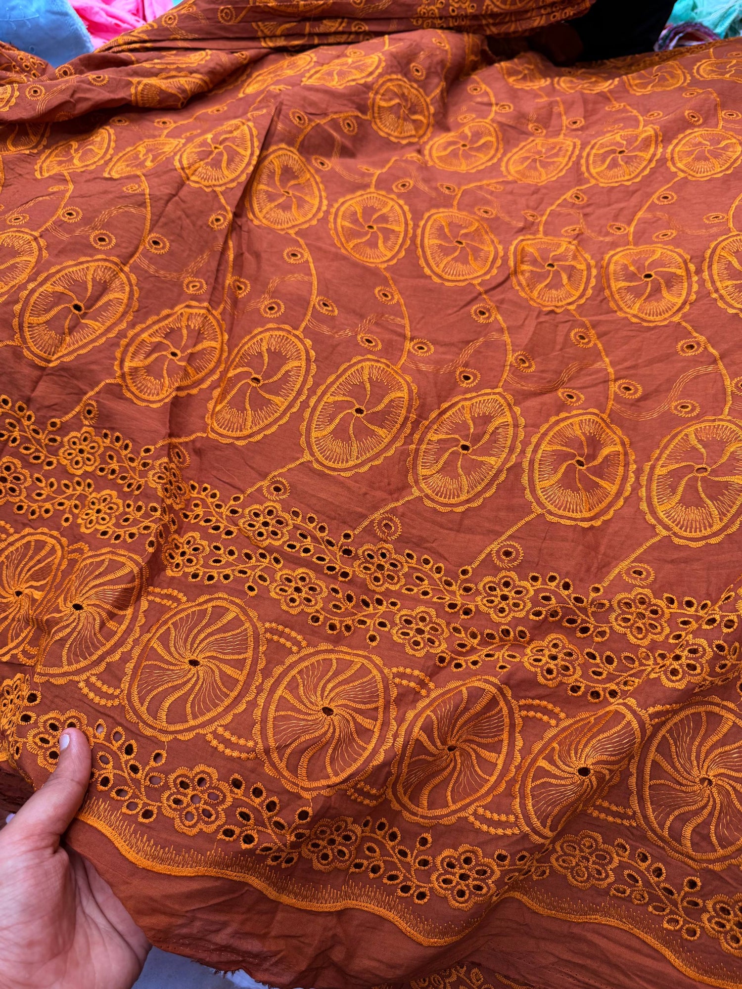 Most Premium Pure Hakuba Chikankari Cotton Fabric (Big WIDTH!!)