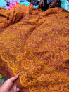 Most Premium Pure Hakuba Chikankari Cotton Fabric (Big WIDTH!!)