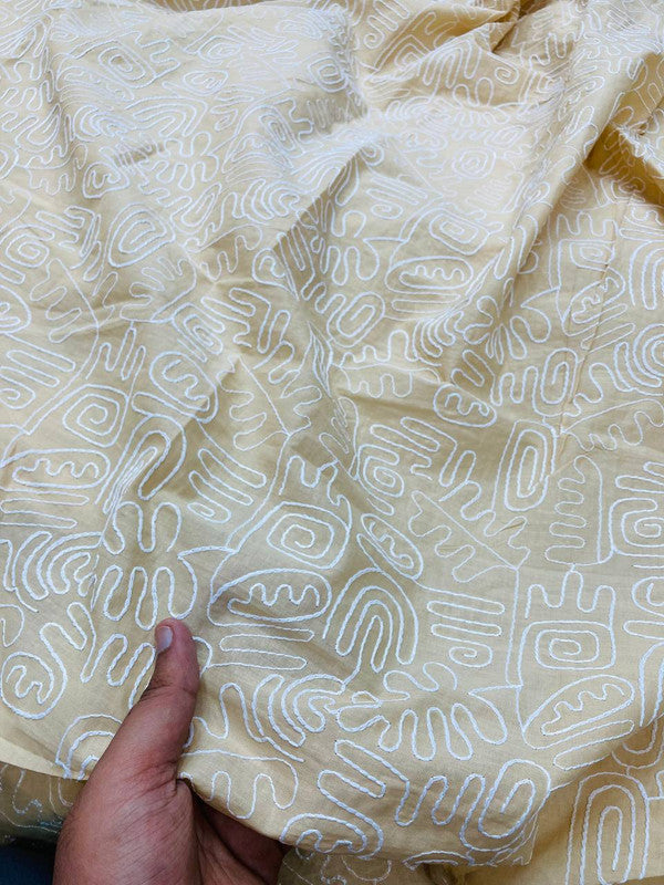 Most Premium Pure Fine Thread Embroidery Cotton FABRIC (Big WIDTH!!)