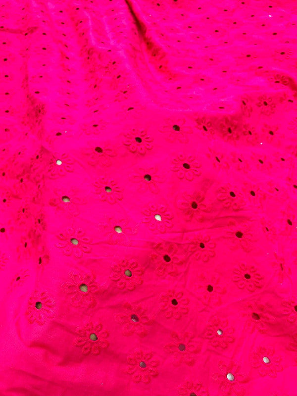 Most Premium Pure Cotton Hakuba Chikankari Fabric (Big WIDTH!!)