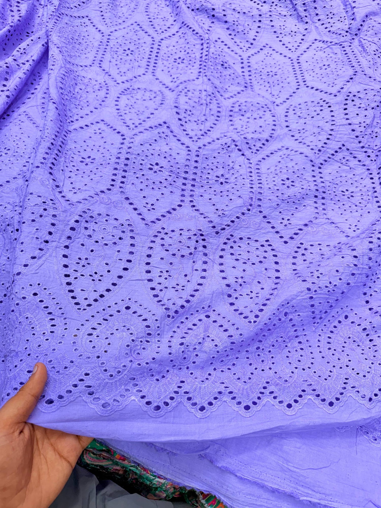 Most Premium Pure Hakuba Chikankari Cotton Fabric (Big WIDTH!!)
