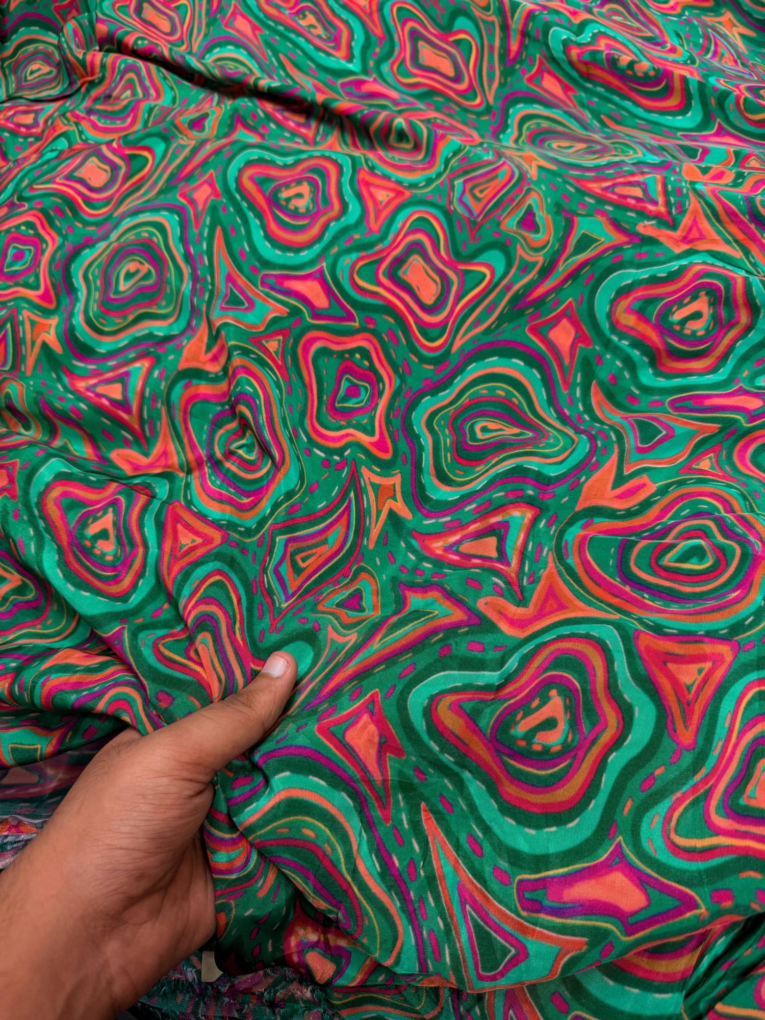 Most Premium Pure Natural Crepe Printed Fabric (Big WIDTH!!)