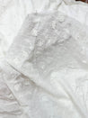 Premium Fine 3D Flower With Chikankari On Pure Cotton FABRIC (Big WIDTH!!) DYEABLE ALSO