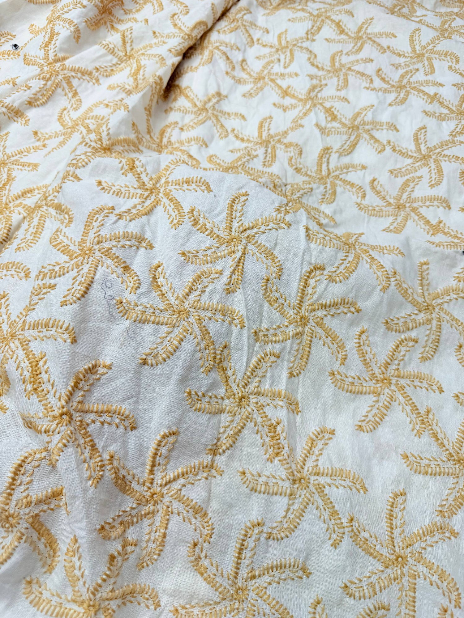 (On SALE PRICES) Most Premium Pure Hakuba Chikankari Cotton Fabric (Big WIDTH!!)