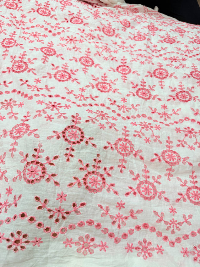 (On SALE PRICES) Most Premium Pure Hakuba Chikankari Cotton Fabric