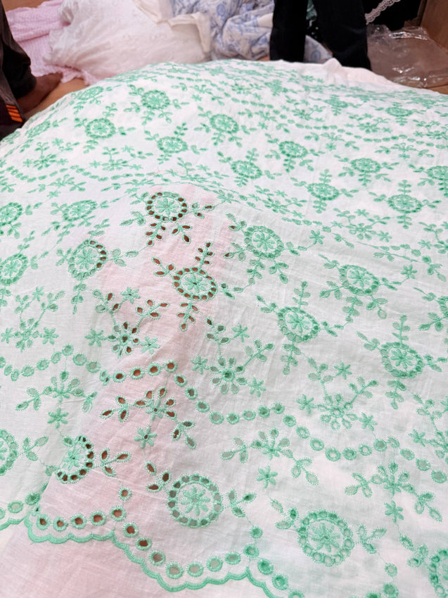 (On SALE PRICES) Most Premium Pure Hakuba Chikankari Cotton Fabric
