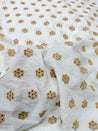 (On SALE PRICES) Most Premium Pure Hakuba Chikankari Cotton Fabric (Big WIDTH!!)