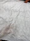 (On SALE PRICES) Most Premium Pure Hakuba Chikankari Cotton Fabric (Big WIDTH!!)
